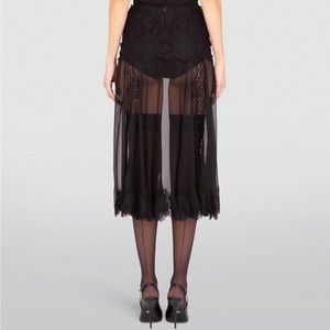 Vintage CPX by Mimi Sheer Midi Skirt